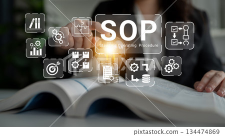 Standard Operating Procedure (SOP) and process automation concept Parse 134474869