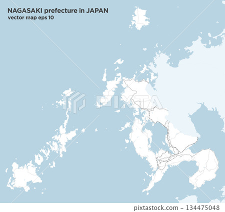 日本長崎縣（不含對馬島）簡易路線圖 134475048