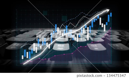 Financial Growth Visualization with Graphs and Keyboard Elements for Business and Investment Concepts in Digital Economy Copula Financial Growth Visualization with Graphs and Keyboard Elements for Business and Investment Concepts in Digital Economy Copula 134475347