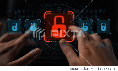 Cybersecurity Breach Highlighting Data Vulnerability Marrow 134475513