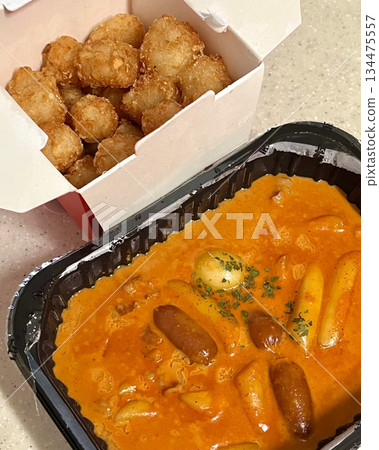 Bunsik, a popular Korean street food, includes various dishes like tteokbokki, odeng, and gimbap. It's a tasty, comforting snack loved by many, perfect for casual gatherings or quick bites. Bunsik, a popular Korean street food, includes various dishes like tteokbokki, odeng, and gimbap. It's a tasty, comforting snack loved by many, perfect for casual gatherings or quick bites. 134475557