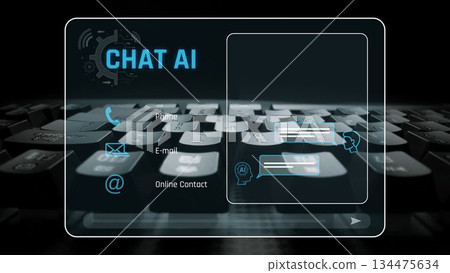 AI chatbot interface for automated communication and support Marrow 134475634