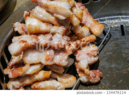 Enjoy delicious authentic Korean samgyeopsal Enjoy delicious authentic Korean samgyeopsal 134476114