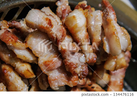 Enjoy delicious authentic Korean samgyeopsal Enjoy delicious authentic Korean samgyeopsal 134476116