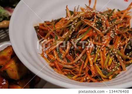 Delicious Korean stir-fry 134476408