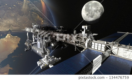 衛星和地球 134476759