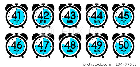 Clock icon showing time Clock icon showing time 134477513