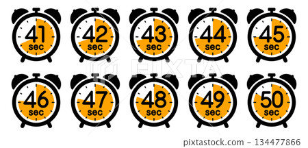 Clock icon showing time Clock icon showing time 134477866