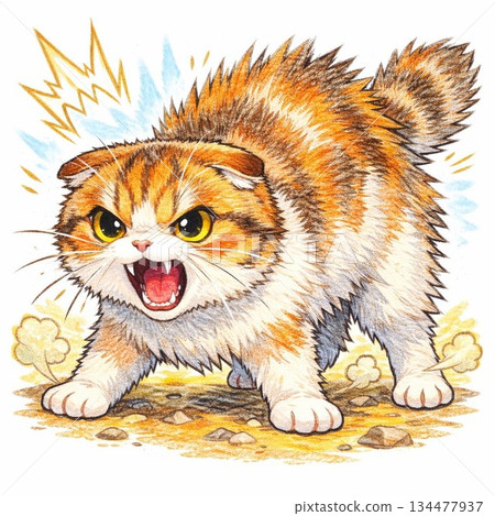 Menacing cat 134477937