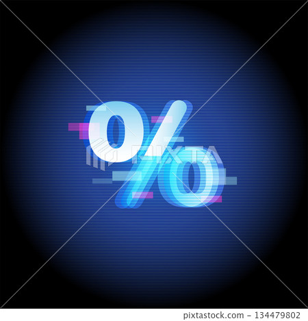 Percent Discount Glitch Technology Background 134479802