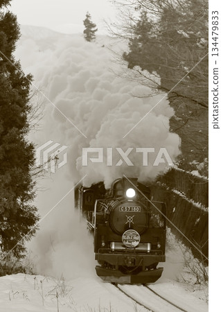 Banetsu West Line SL擁有雪景 Banetsu West Line SL擁有雪景 134479833