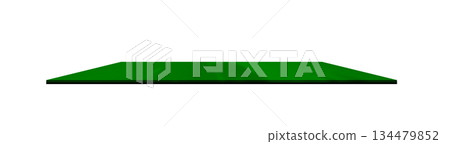 Shelf Green Store Shop Supermarket Retial, Empty Mockup Product Beuaty Presentation Background, Display Wall Floor Stand Table counter Isolated Desk Texture Rounge Tabletop Promotion Goods Summer. 134479852