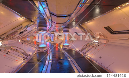 Scenery inside the spacecraft Scenery inside the spacecraft 134481618