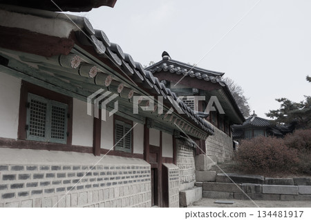 Autumn scenery at the Korean palace Autumn scenery at the Korean palace 134481917