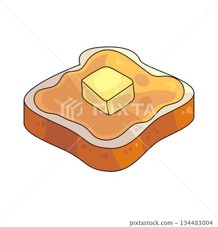 illustration of Toast illustration of Toast 134483004