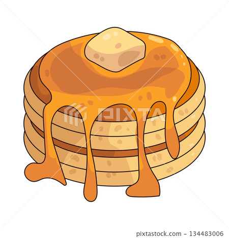 illustration of Pancake illustration of Pancake 134483006