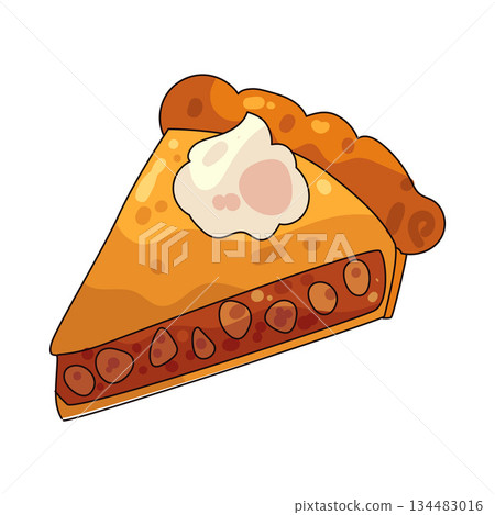 illustration of Pie slice 134483016