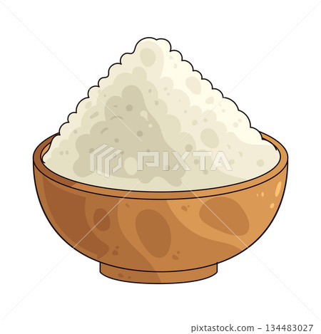 illustration of Rice bowl illustration of Rice bowl 134483027