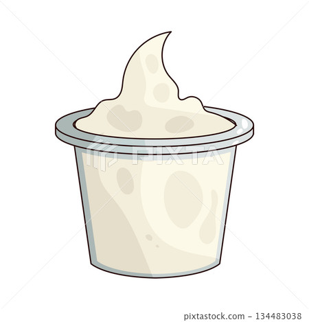illustration of Yogurt 134483038
