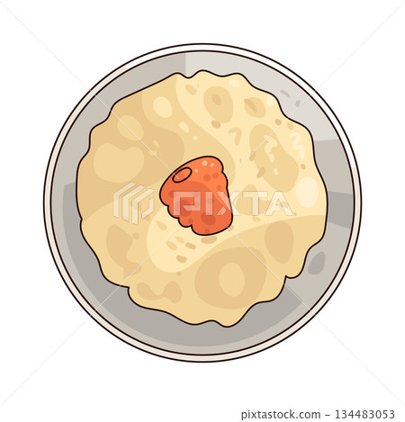illustration of food bowl illustration of food bowl 134483053