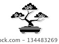 Bonsai icon illustration representing gardening hobby 134483269