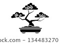 Bonsai icon illustration representing gardening hobby 134483270