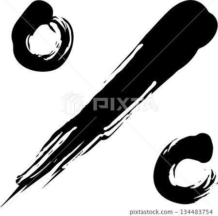 % 畫筆字符 134483754