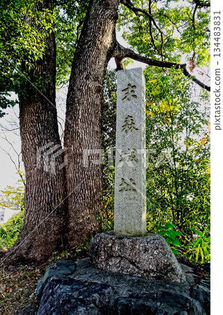 名古屋城山八幡神社的石碑 名古屋城山八幡神社的石碑 134483831