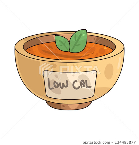 illustration of Soup Low Calorie 134483877