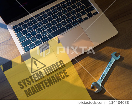 系統維護期間的警告資訊影像 134484088