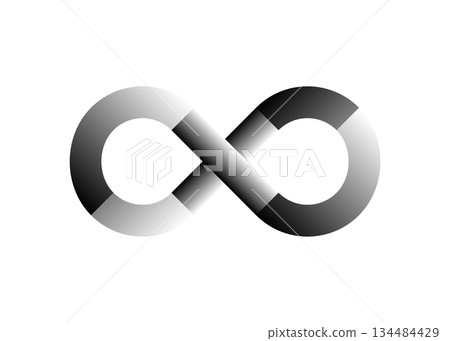 Infinity mark Monochrome Monotone infinity mark illustration 134484429