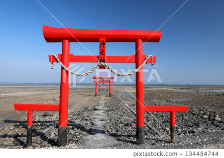 王神社 - 退潮時水下鳥居,佐賀郡富士通郡多良町 王神社 - 退潮時水下鳥居,佐賀郡富士通郡多良町 134484744