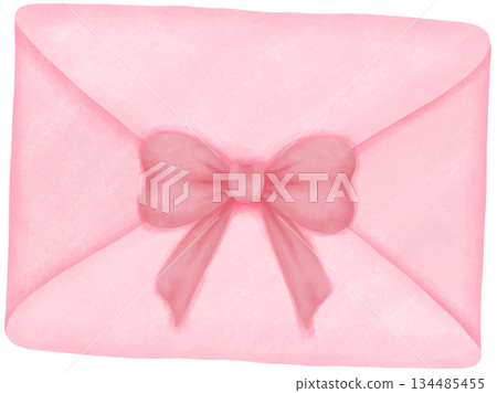 Coquette Valentine pastel watercolor Letter graphics for girly design Coquette Valentine pastel watercolor Letter graphics for girly design 134485455