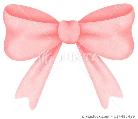 Coquette Valentine soft pastel watercolor Ribbon elements Coquette Valentine soft pastel watercolor Ribbon elements 134485459