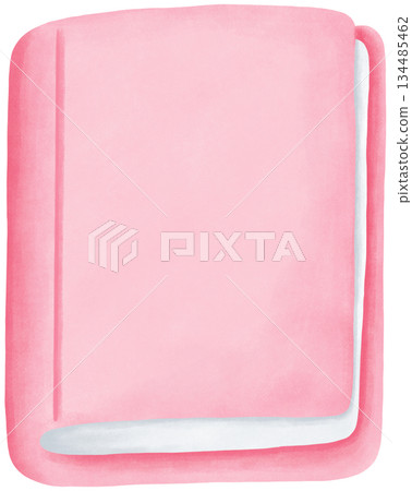 book clipart in cute watercolor style 134485462