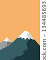 Minimalist Mountain Landscape 134485693