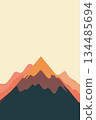 Abstract Mountain Landscape 134485694