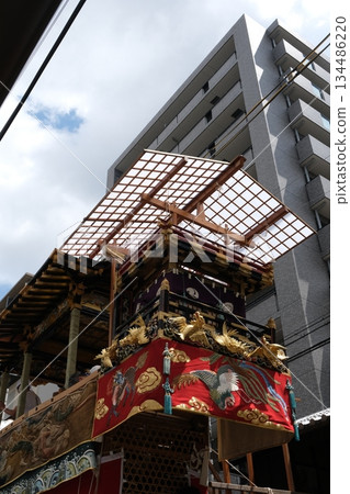 The Funaboko floats being assembled for the Gion Festival 134486220