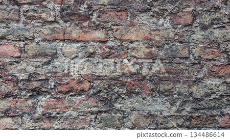 Old brick wall texture background Old brick wall texture background 134486614