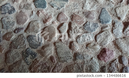 Stone pavement texture background Stone pavement texture background 134486616
