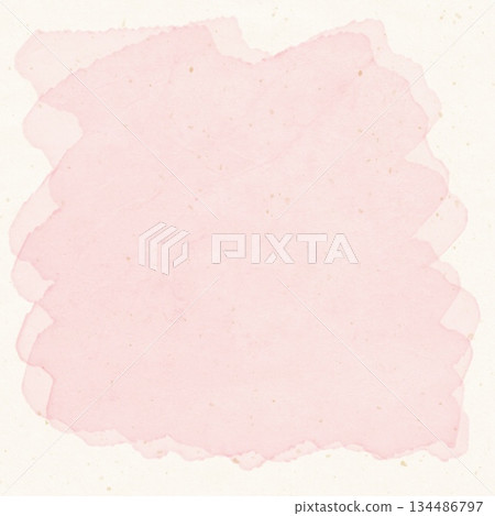 粉紅色水彩日式和紙紋理禪意背景 134486797