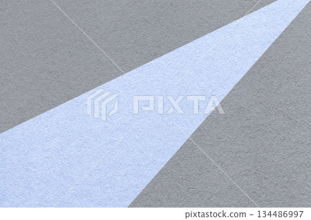 Abstract geometric gray paper background with pastel blue ray, macro texture for banner, template, presentation 134486997