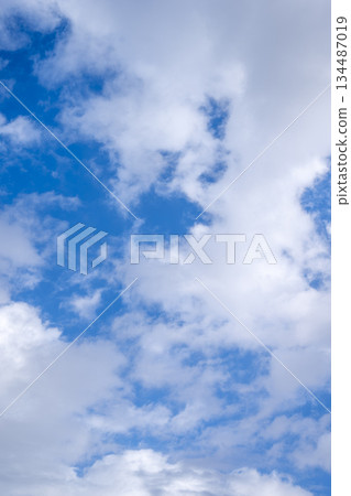 Blue sky, winter sky, sky, December material [Kanagawa Prefecture] 134487019