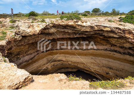 Portuguese coast in Benagil, A 134487588