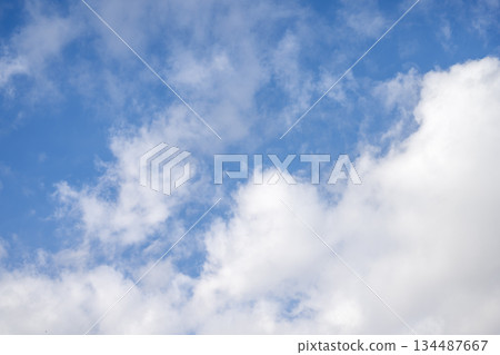藍天，晴朗，冬日天空，天空素材，十二月 [神奈川縣] 134487667
