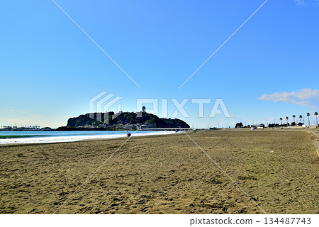 Kanagawa Prefecture Enoshima Coast Higashihama Beach 134487743