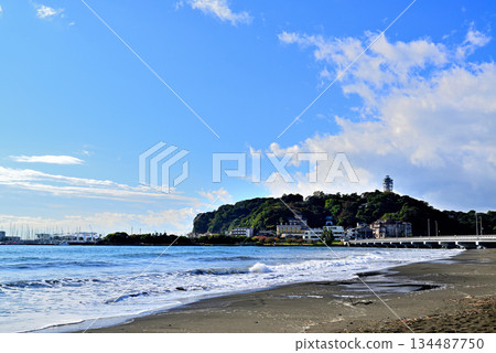 神奈川縣江之島海岸東濱海灘 134487750