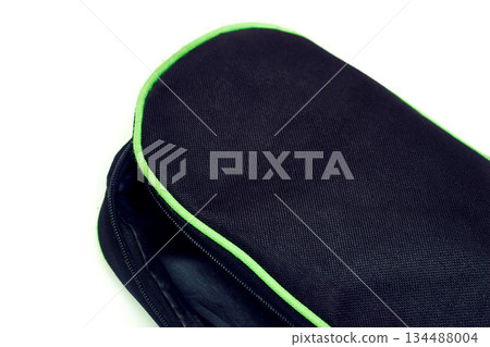 Black case with green trim for storage and carrying Black case with green trim for storage and carrying 134488004