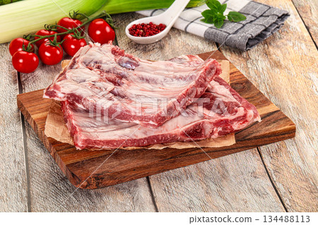 Raw pork ribs for cooking Raw pork ribs for cooking 134488113
