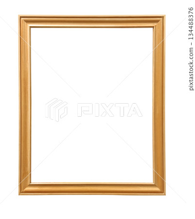 Golden square picture frame with transparent background Golden square picture frame with transparent background 134488376